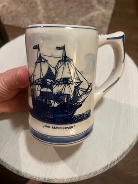 Vintage Delft Stein Featuring “ The Mayflower”